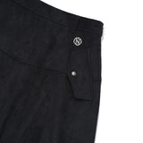 COLLECTION SUEDE PUMPKIN SKIRT [CHARCOAL]