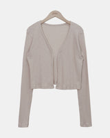 Yadin Ribbed Open Cardigan