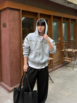 Heaton hevy rivet hood zipup