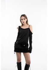 Western coin pocket suede belt (2 colors)
