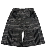 One-tuck Bermuda Pants Camo