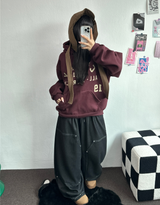 SHOULDER ARM PRINTING TATTOO PATCH CHERRY HOODIE🍒🩵🤍3COLOR