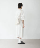 [DOJINOI] TEXTURE MESSENGER BAG CREAM