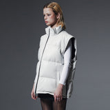 BOLDEST GOOSE PADDED VEST-WHITE