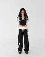 Rose Patch Color Raglan T-shirt