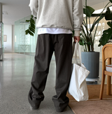 Look Wonderant 3-Layer Lengths Round Tuck Wide Banding Pants