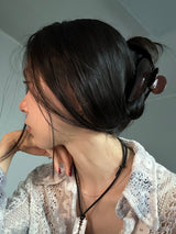 Dark choco hair clip