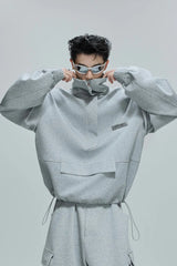 Minimalist Zip Utility Sweatshirt