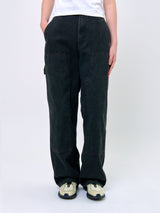 WASHED STITCH CARPENTER PANTS_Black