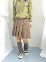 Rib Vintage Check Skirt