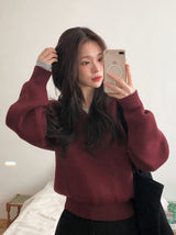 Round Or V-neck Daily Basic Knit (10color / 2type)