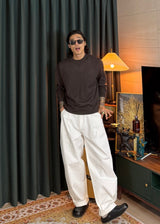 Men's カシミアウォッシャブルラウンドニット 20COLOR