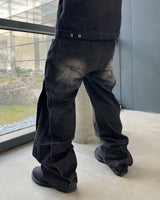 LP ウェーブウォッシュドデニムパンツ(2C)