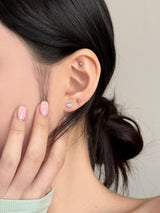 [3 set] ブルートゥインクルハートピアスセット
