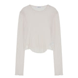 Crease Top Black & Ivory