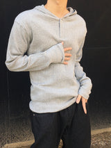 イェージリラックスフィットヘンリーネックフーディー 4C