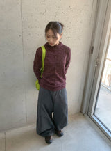 [unisex] シュエンコットン カーブドワイドバンディングパンツ
