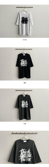サイドオーバーサイズフィット半袖Tシャツ