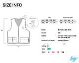Flower Walk Zip-Up vest Mint