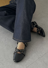 STUD FLAT SHOES