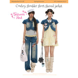 BETWEENAND Summer Retro Minimalist Denim Vest, Short-Sleeve Top for Women – New 2026 Outerwear with Free Badge
