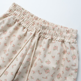creamy floral pants