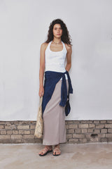 SLIT LONG SKIRT