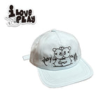 loveplayshop Play with me! Let's hug!かわいいニッチなデザインスタイルのつばなし帽子