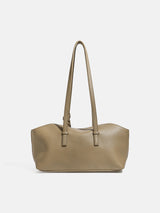 Minimalist Soft Leather Boston Bag