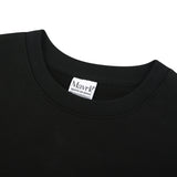 DOUBLE LOOP LOGO SLEEK SWEATSHIRT BLACK