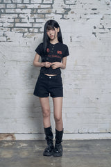 アーカイブ96 ヘンリーネック ワッフル スリムフィット Tシャツ
