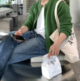 Look ST Modal Semi-Crop Round Knit Cardigan