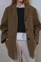 Mago herringbone jacket_beige