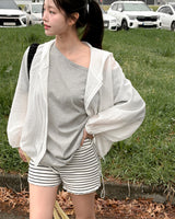 ランシュオフショルダーショートスリーブTシャツ