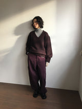 [MD Pick]ヒメウールタッチVネックニット