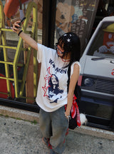 ファンキースターオーバーサイズフィットボクシー半袖Tシャツ