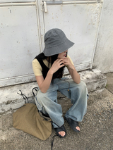 ストリート オーバーヘビーポケット ワイドデニムパンツ