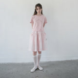 ピンクリボンセミクロップTシャツ