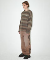 VARSITY LOGO GRADATION KNIT SWEATER