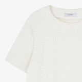リンクルクロップTシャツ　アイボリー