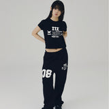 08 MINI LOGO SWEAT PANTS - BLACK