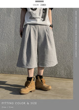 Bant Heavy Sweat Four-Tuck Bermuda Pants