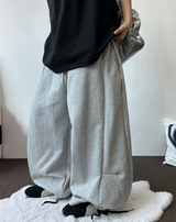 2サイズ💚🩶バックパターンバルーンロングパンツ 🖤🧸🩶🤍💚5カラー