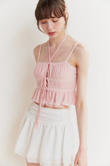 WHISPER BUTTON TOP pink