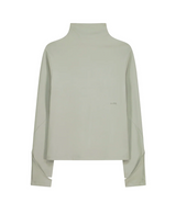 Mock Neck Tee / Mint Grey