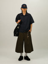 HEAVEN Belt Cotton Bermuda Banding Pants