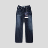 ASCLO Coolever Crease Semi Wide Denim Pants (3color)