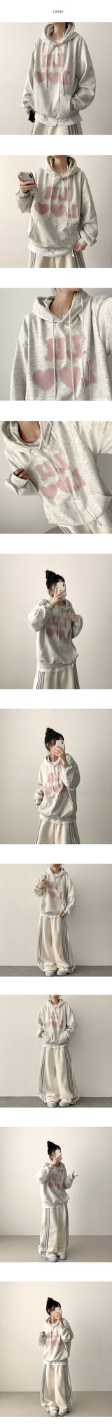 JUVE DOT PRINTING Oversized Fit Hoodie