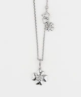 Double clover necklace SV (925 silver)