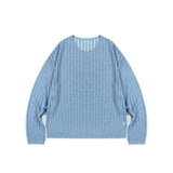 [1+1] LMN Laurent Ribbed See-Through Long-Sleeved T-Shirt (4 colors)